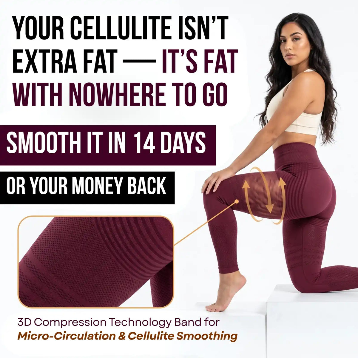 Cellumove 3D Legging: Smooths the Look of Cellulite from the First Wear