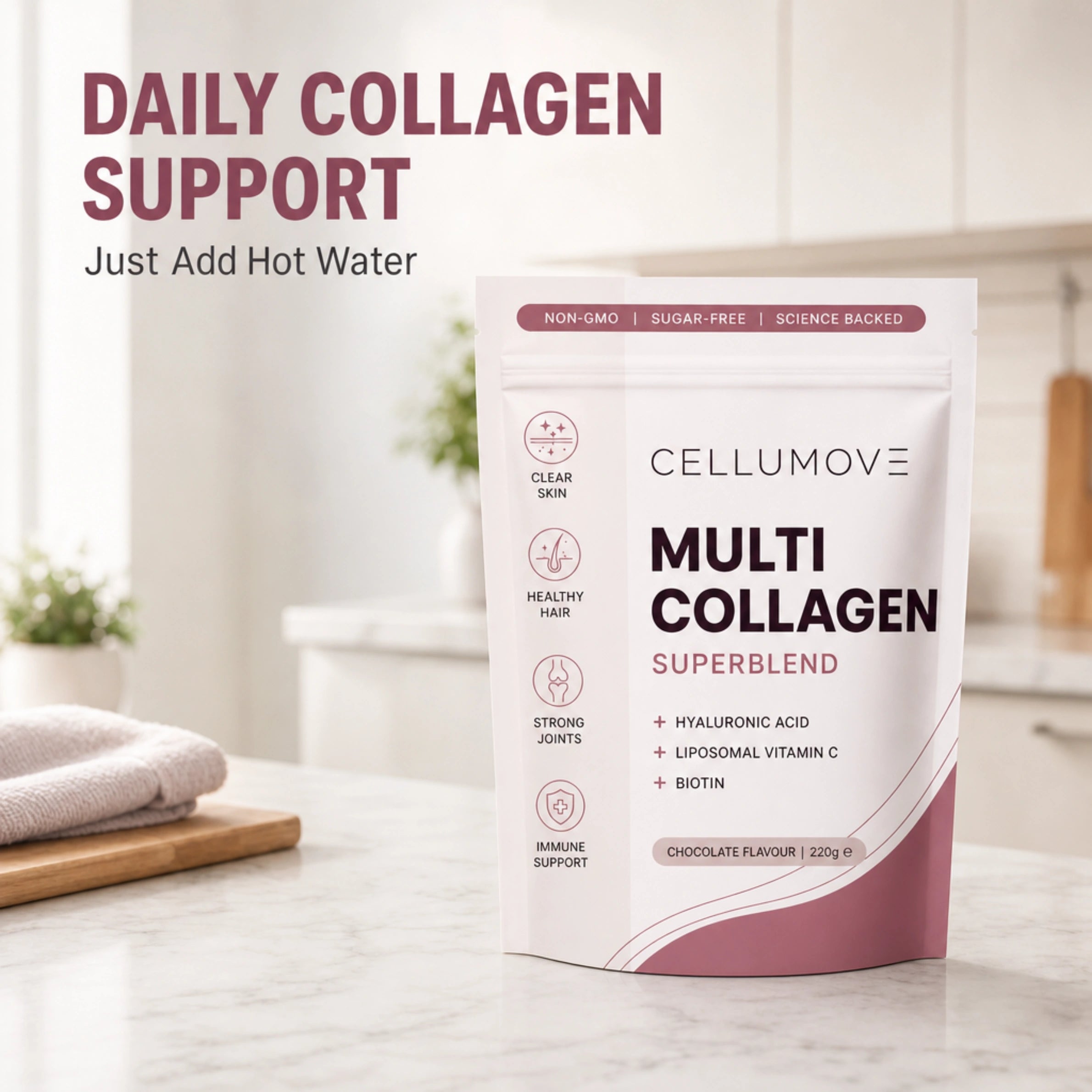 Multi Collagen Superblend — Chocolate | Firmer Skin, Fuller Hair, Stronger Nails