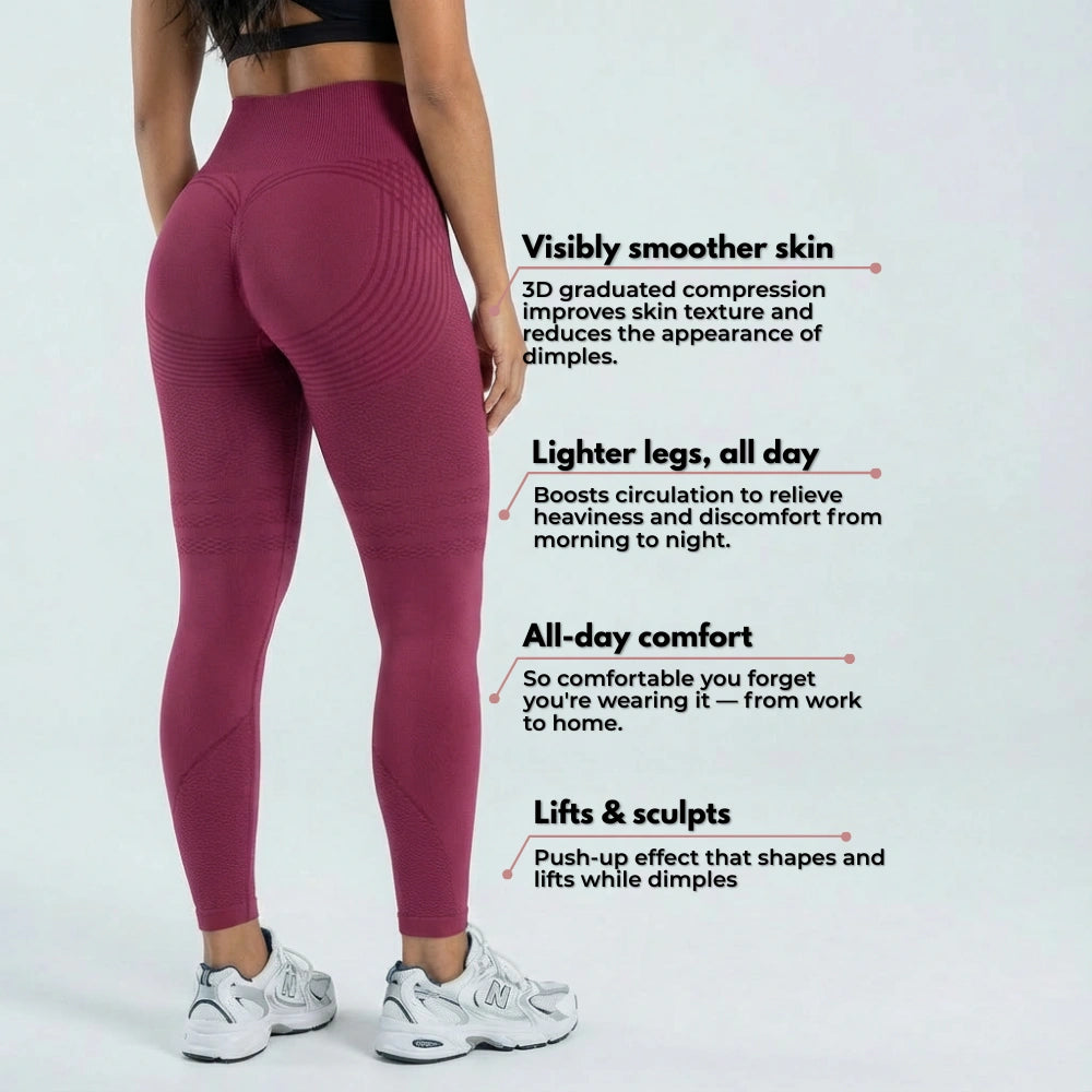 Cellumove 3D Leggings - Burgundy Cellumove