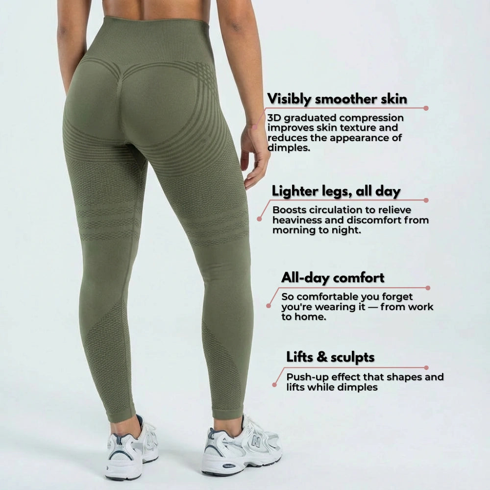 Cellumove 3D Leggings - Army Green Cellumove