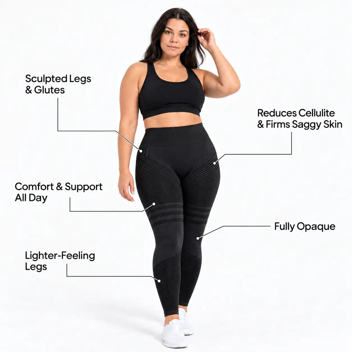 3D™ Leggings Sculpt & Smooth - Black