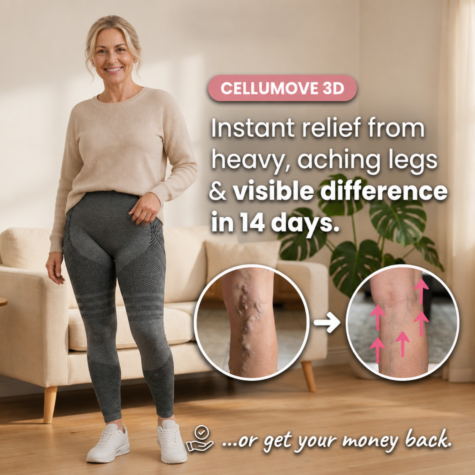 Cellumove Varicose Vein 3D Compression Legging