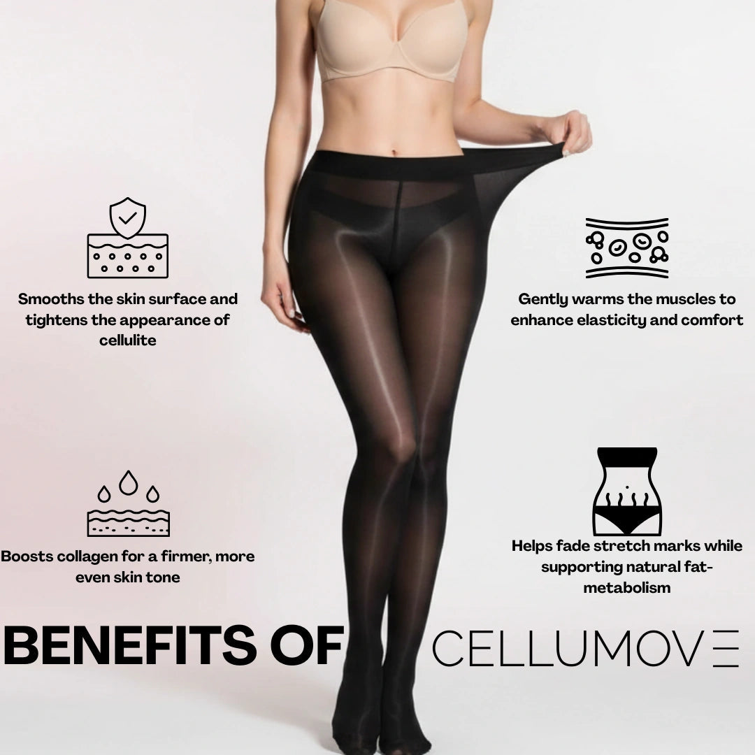 Anti-cellulite Tights -  Redefine your silhouette effortlessly (3-Pack) Cellumove
