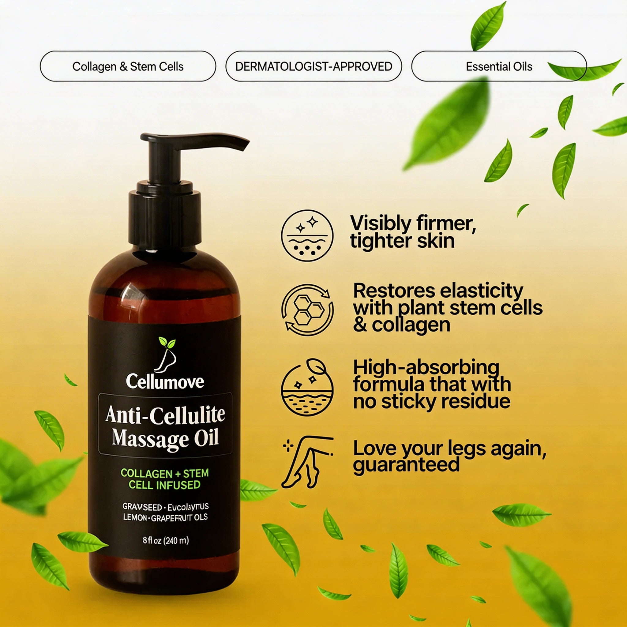 Anti-Cellulite Massage Oil 150ml - Cellumove™ Cellumove