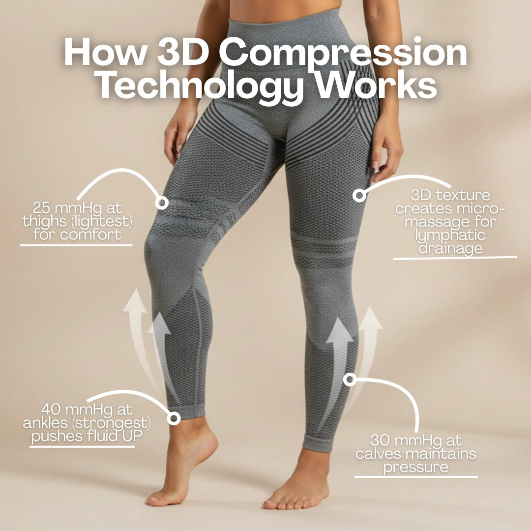 Say Goodbye to Puffy Ankles in Just 48 Hours with Cellumove 3D Compression Leggings Cellumove