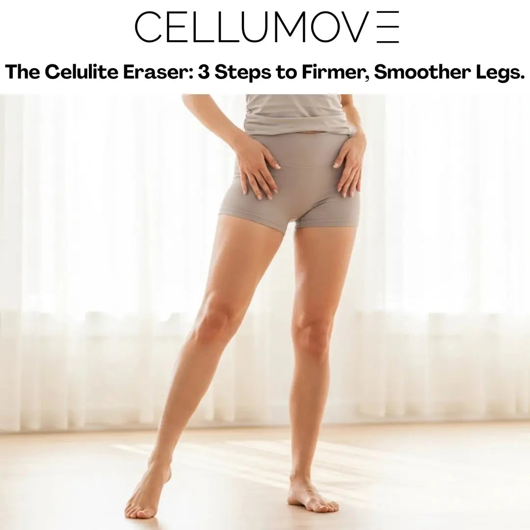 eBook: "The Cellulite Eraser: 3 Steps to Firmer, Smoother Legs." Cellumove