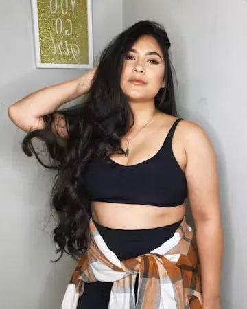 CelluMove customer wearing the 3D support bra