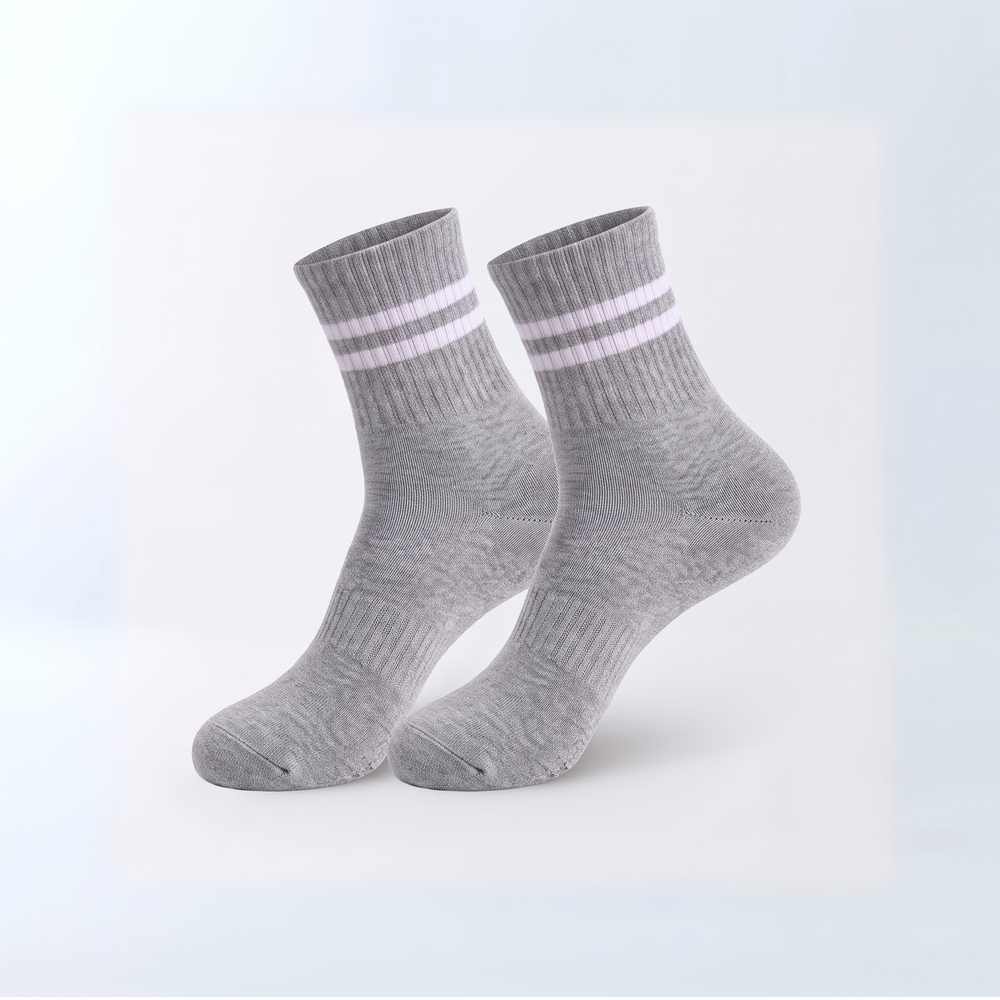 1-Pair 3D Compression Grey Socks