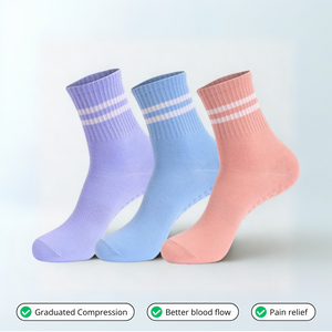 🧦 3-Pair 3D Compression Color Socks Cellumove