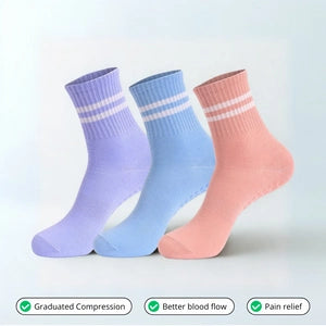 1-Pair 3D Compression Color Socks